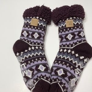 Ladies Muk Luk Cabin Slipper Socks